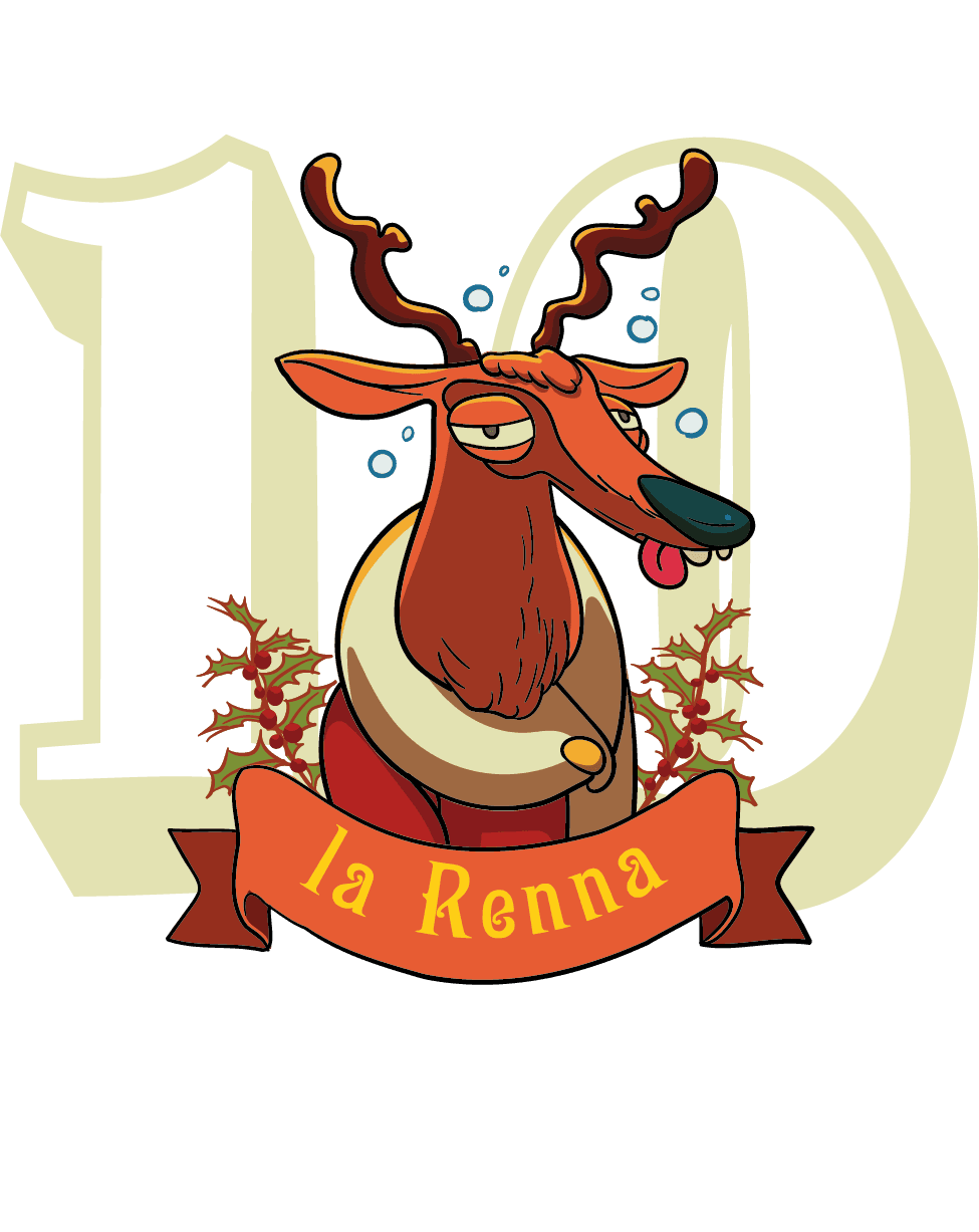 La renna di Birreavvento davanti al 10 dei dieci anni